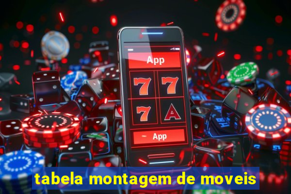 tabela montagem de moveis